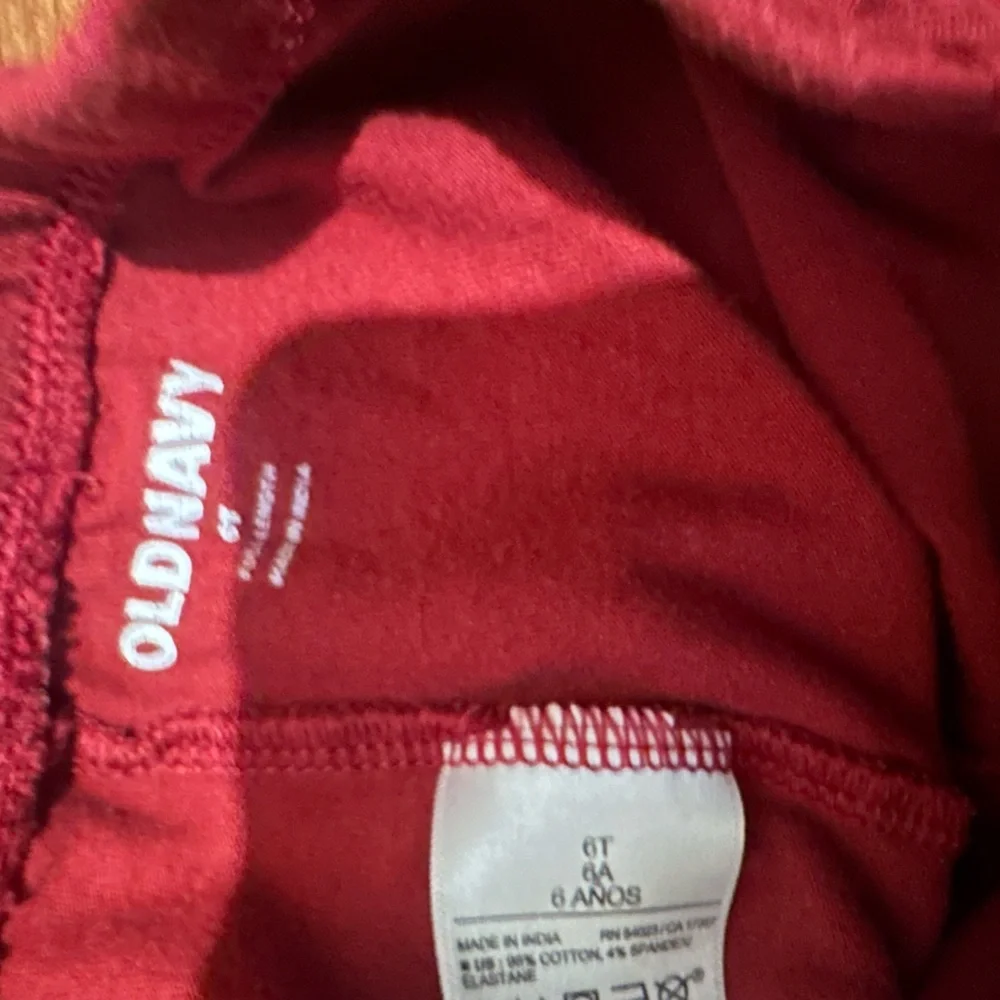 Girls Maroon Pants - Size 6T